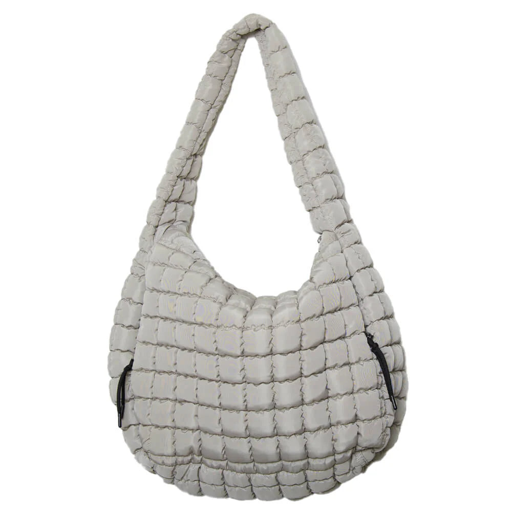 Oversized Quilted Puffer Tote Bag