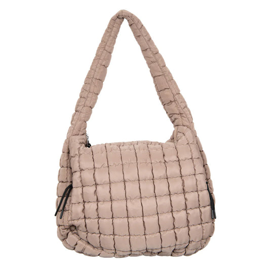 Oversized Quilted Puffer Tote Bag