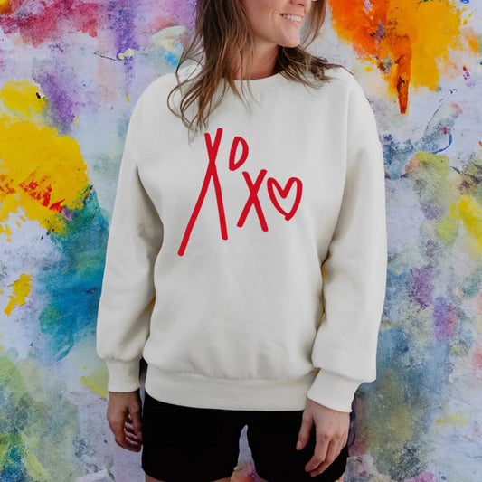 XOXO Heart Graphic Sweatshirt